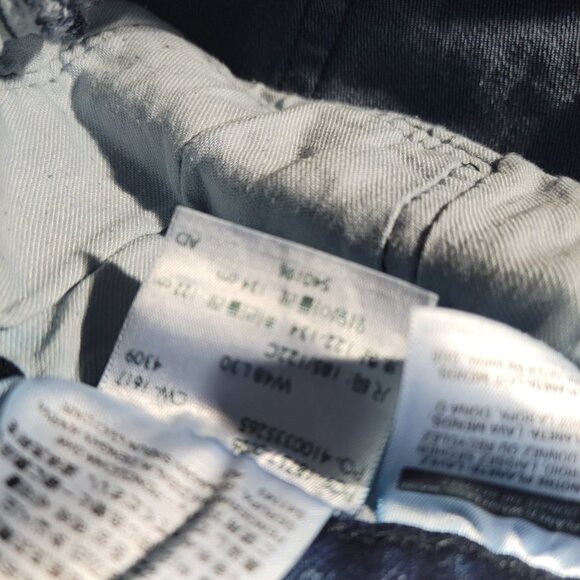 Levis 541 Jeans Mens 48x28.5 Tag 48x30 Blue Athletic Taper Fit Denim Dark Wash - Picture 2 of 7